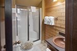 Loft Bathroom with a walk-in shower
